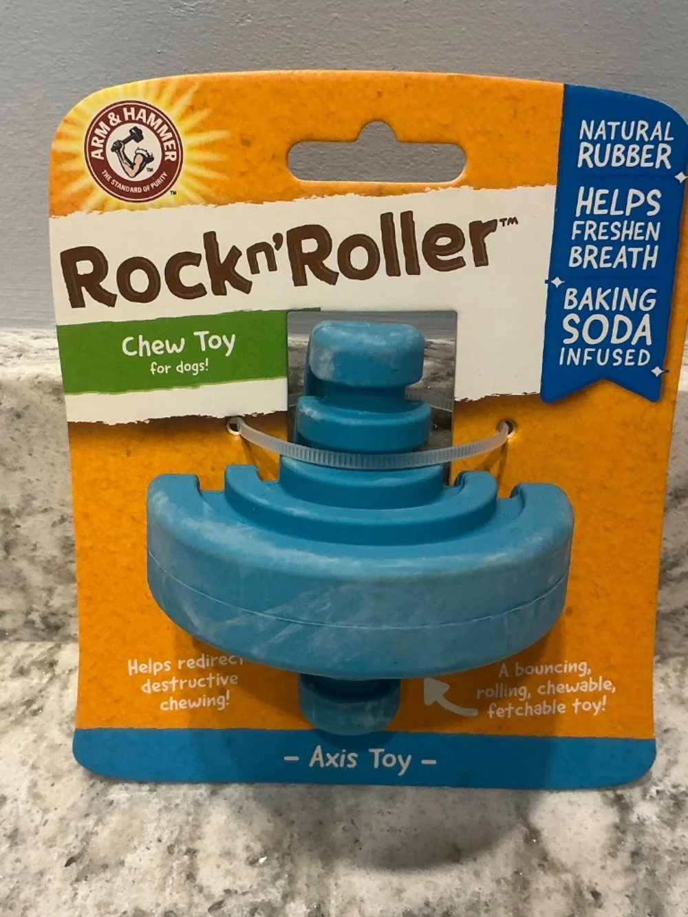 New in Package Nylabone Cheese bone Arm & Hammer Treadz Rock n Roller dog toys